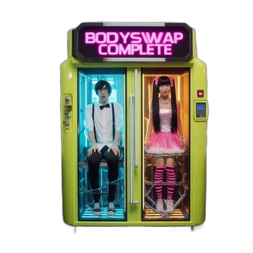 cyberpunk, vaporwave, concept art, neon lights transparent PNG cut-out