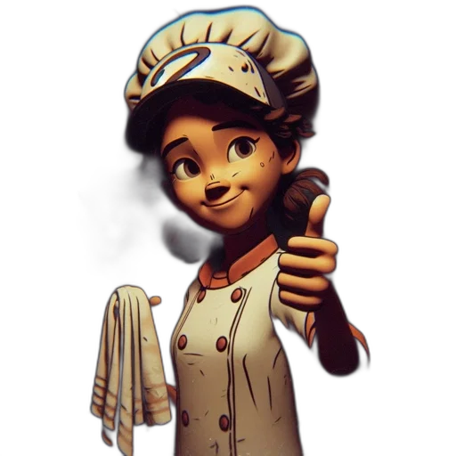 staff, hat, face, 3d render transparent PNG cut-out