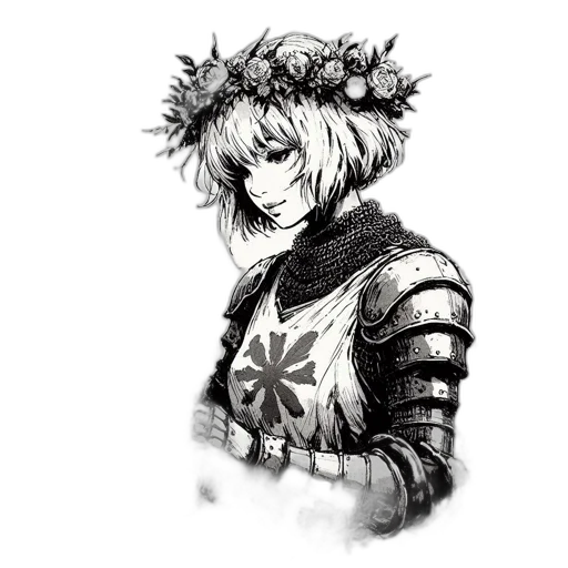crown, flower, jacket, dragon transparent PNG cut-out