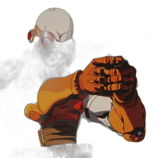 mask, robot, weapon, jacket transparent PNG cut-out