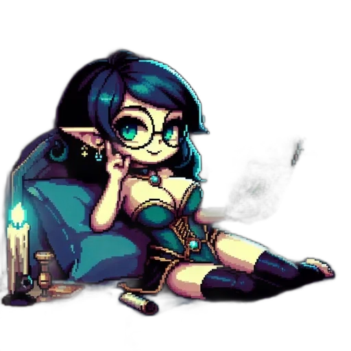 staff, pixel art, fantasy art, concept art transparent PNG cut-out