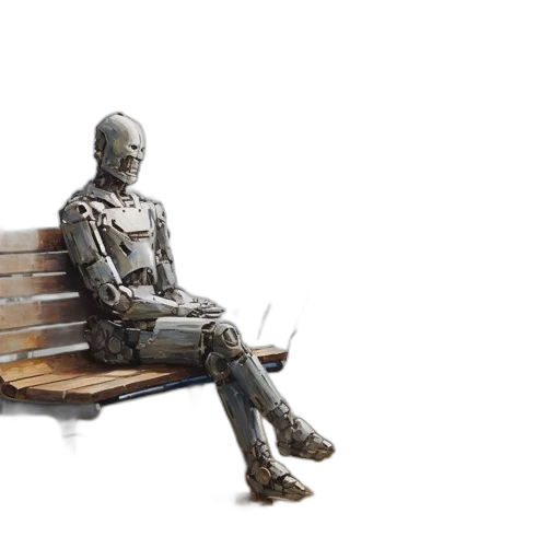 robot, furniture, concept art, 3d render transparent PNG cut-out