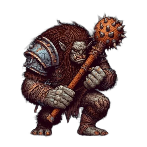 staff, creature, fantasy art, concept art transparent PNG cut-out