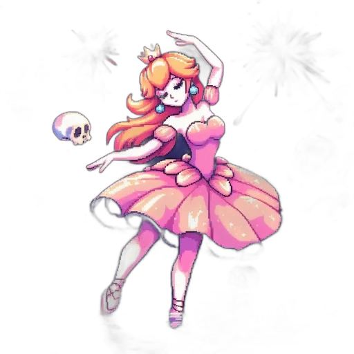 dress, staff, robot, flower transparent PNG cut-out