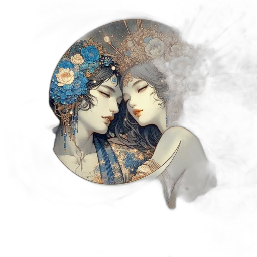 jewelry, mask, fantasy art, photorealistic transparent PNG cut-out