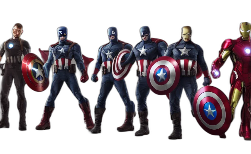concept art, comic book art, 3d render, marvel transparent PNG cut-out