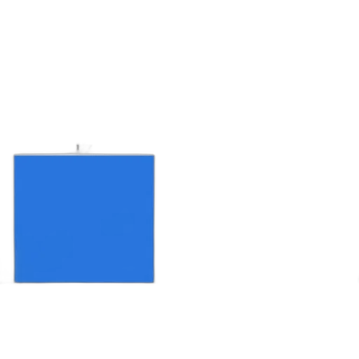pixel art, 3d render, blue, monochrome transparent PNG cut-out