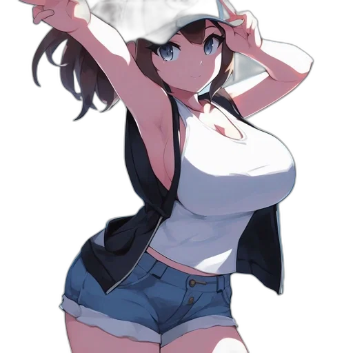 hat, dress, staff, weapon transparent PNG cut-out