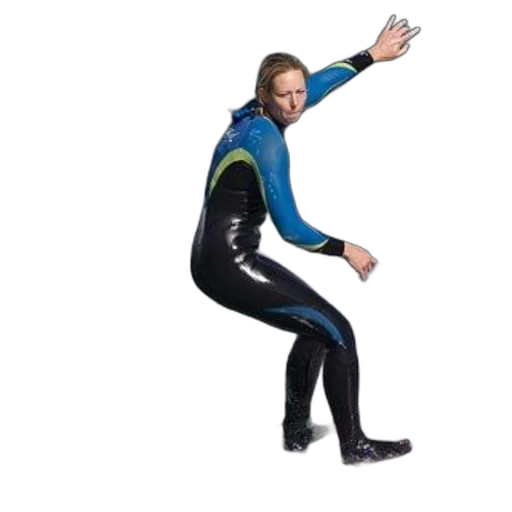 jacket, creature, staff, surfer transparent PNG cut-out