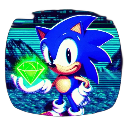 pixel art, 3d render, concept art, vaporwave transparent PNG cut-out