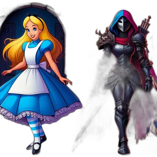 concept art, fantasy art, pixel art, comic book art transparent PNG cut-out
