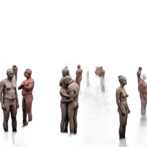 mask, 3d render, concept art, fog transparent PNG cut-out