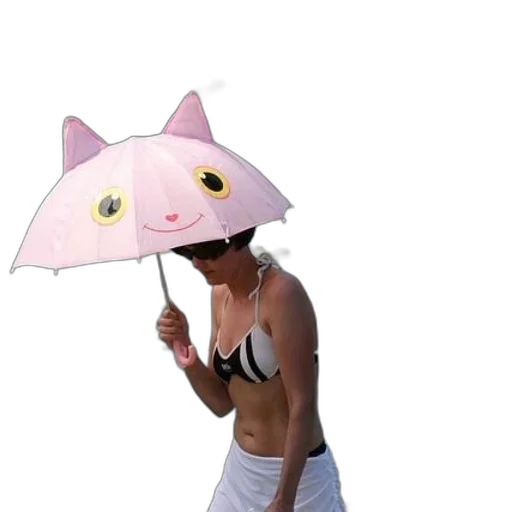umbrella, hat, staff, mask transparent PNG cut-out