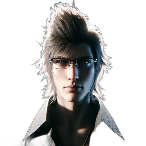 face, staff, jacket, concept art transparent PNG cut-out