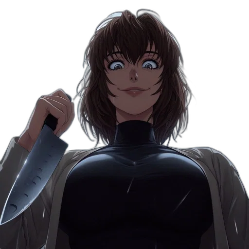 sword, weapon, jacket, face transparent PNG cut-out