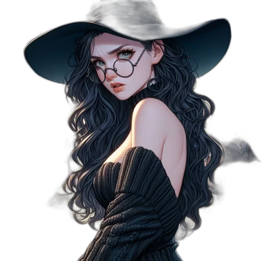 hat, dress, staff, crown transparent PNG cut-out