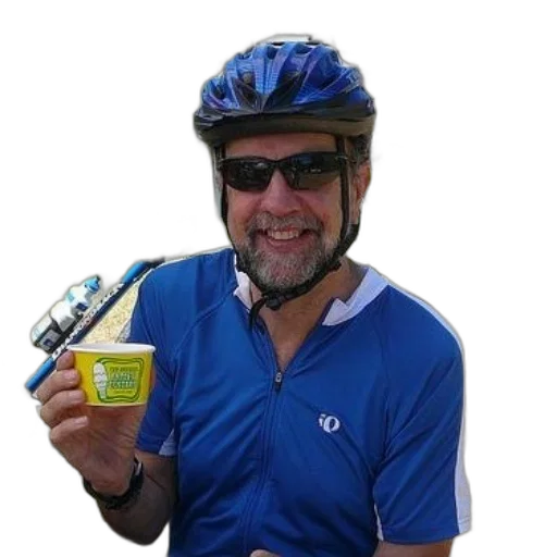 food, man, blue, cycling transparent PNG cut-out