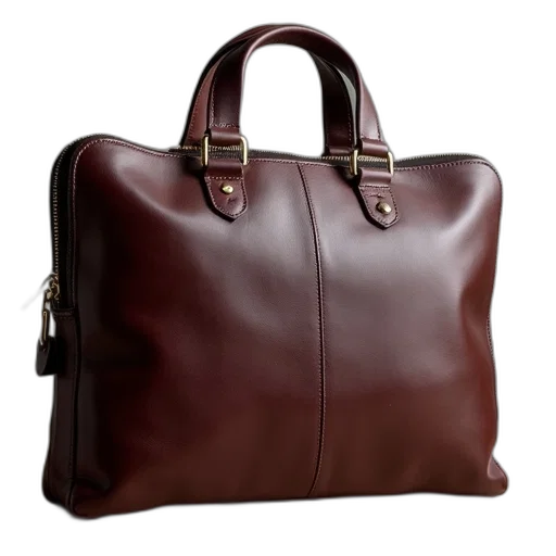 large, slim, briefcase, london transparent PNG cut-out