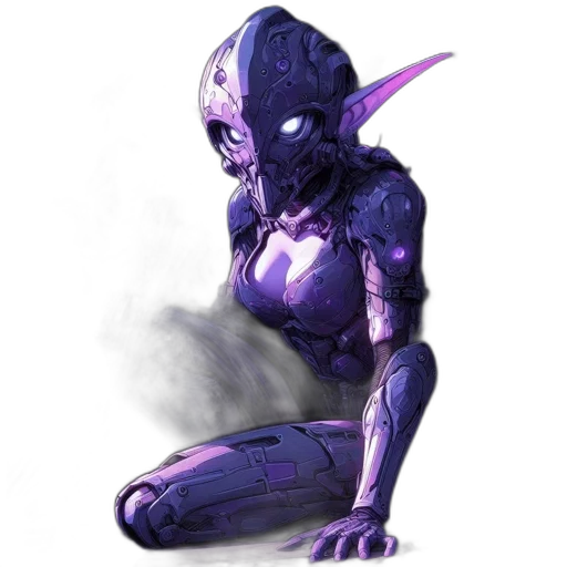 mask, creature, robot, staff transparent PNG cut-out