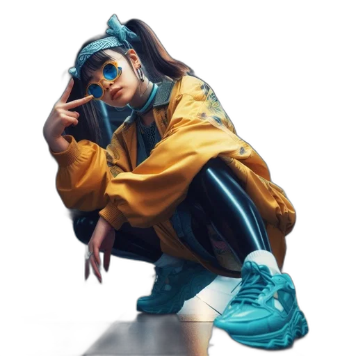 jacket, staff, shoes, face transparent PNG cut-out