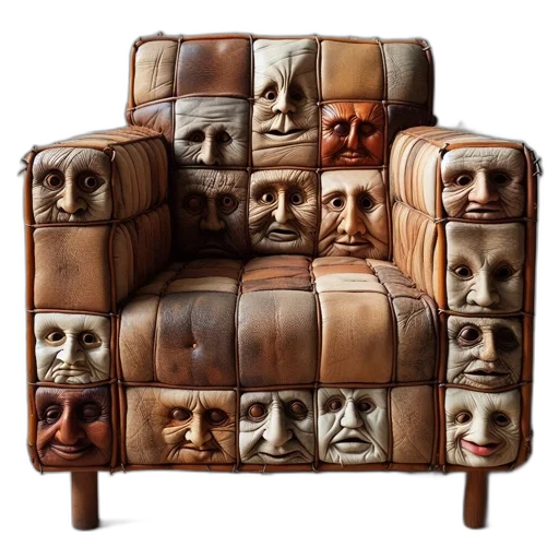 furniture, face, mask, crown transparent PNG cut-out