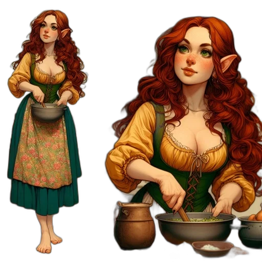 fantasy art, concept art, pixel art, 3d render transparent PNG cut-out
