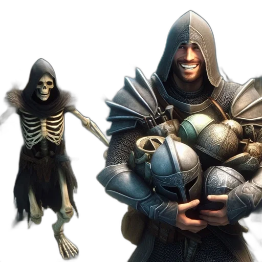 concept art, fantasy art, 3d render, comic book art transparent PNG cut-out