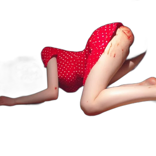 dress, creature, shoes, 3d render transparent PNG cut-out