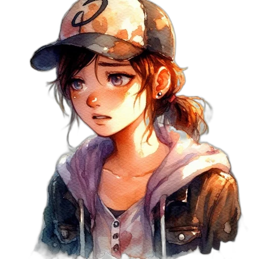 hat, face, jacket, staff transparent PNG cut-out