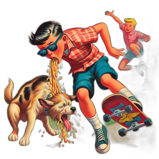 animal, food, concept art, comic book art transparent PNG cut-out