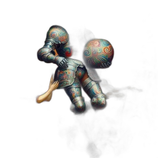 robot, mask, creature, weapon transparent PNG cut-out