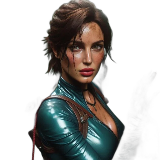 face, jacket, fantasy art, concept art transparent PNG cut-out