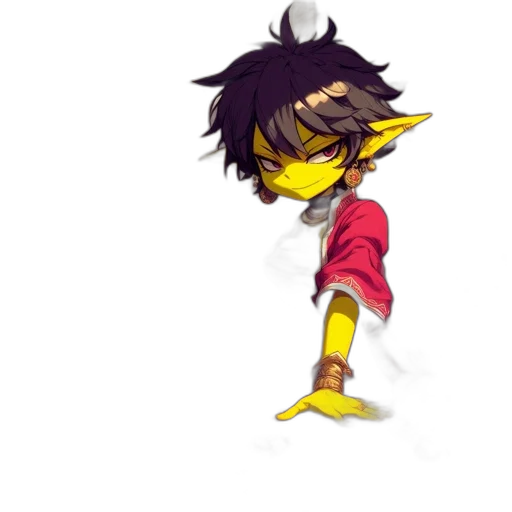 mask, staff, dragon, creature transparent PNG cut-out