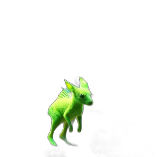 dragon, creature, staff, animal transparent PNG cut-out