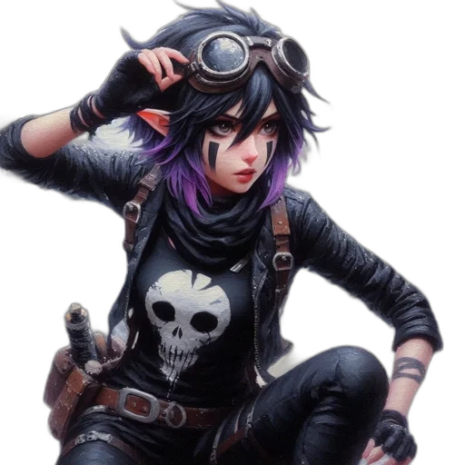 jacket, weapon, concept art, fantasy art transparent PNG cut-out
