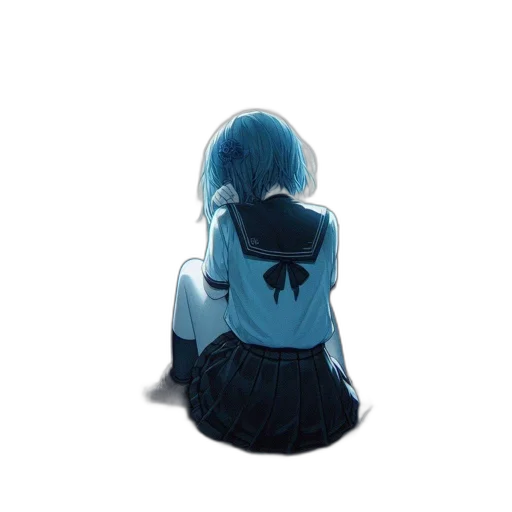 dress, jacket, hair, mask transparent PNG cut-out