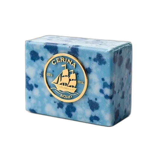 blue, bar, soap, white transparent PNG cut-out