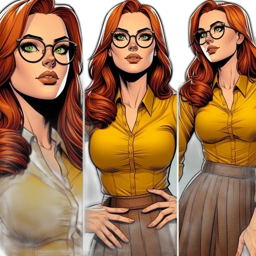 comic book art, concept art, cartoon, fantasy art transparent PNG cut-out