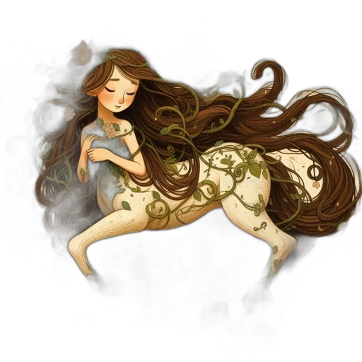 hair, dress, fantasy art, concept art transparent PNG cut-out