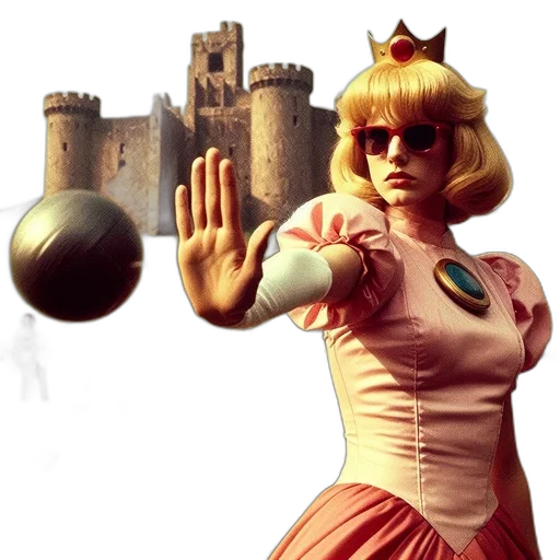 crown, dress, staff, concept art transparent PNG cut-out