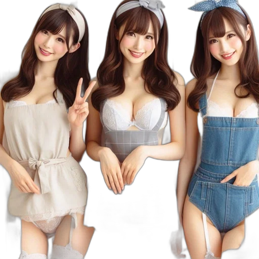 dress, photorealistic, 3d render, anime transparent PNG cut-out