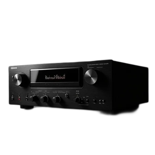 black, surround, receiver, amplifier transparent PNG cut-out