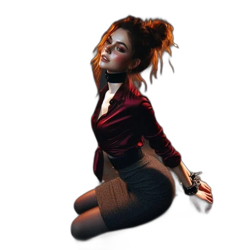 jacket, staff, dress, concept art transparent PNG cut-out