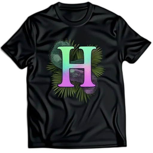 vaporwave, 3d render, black, t-shirt transparent PNG cut-out
