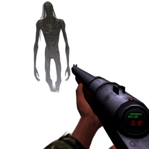 creature, weapon, staff, robot transparent PNG cut-out