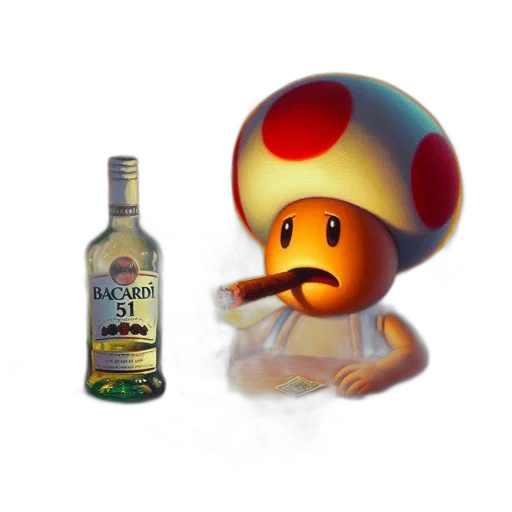 bottle, hat, mask, robot transparent PNG cut-out