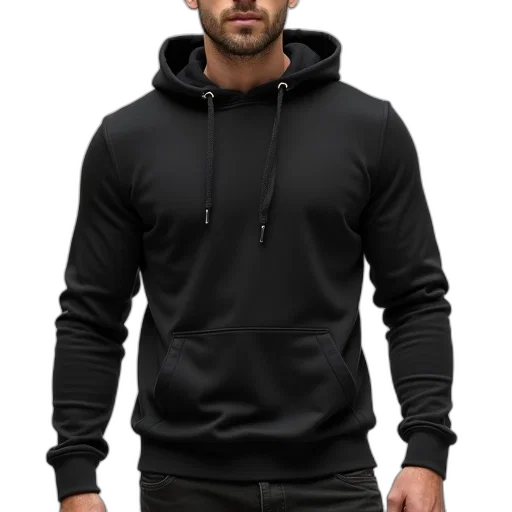 jacket, 3d render, photorealistic, dark transparent PNG cut-out