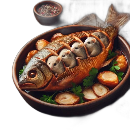 food, animal, photorealistic, 3d render transparent PNG cut-out