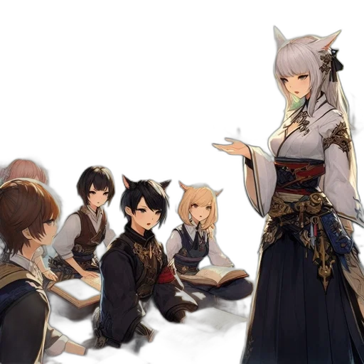 staff, concept art, fantasy art, anime transparent PNG cut-out