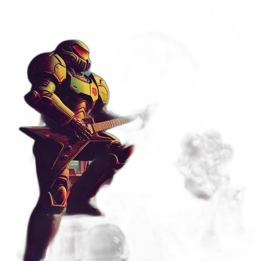 robot, sword, weapon, mask transparent PNG cut-out